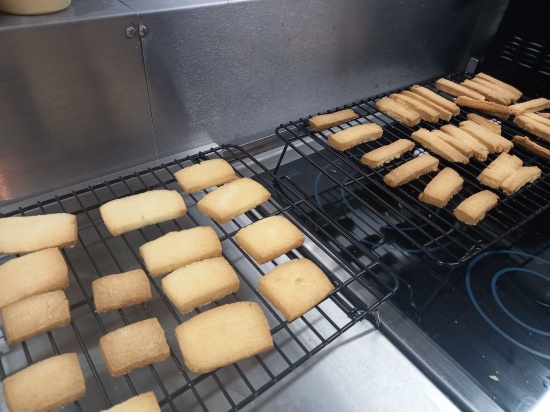 The shortbread came out looking great - well done!